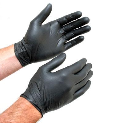 Black Nitrile Gloves